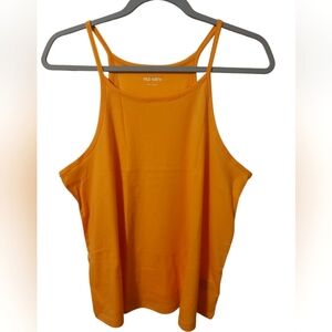 NWOT WOMEN'S OLD NAVY GOLDEN AURORA RELAXED HALTER TANK-TOP SIZE LARGE 🧡